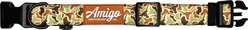 Amigo Provisions Performance Nylon Dog Collar, Texas Longhorn Camo, Medium/Large: 14 to 18-in neck, 1-in wide