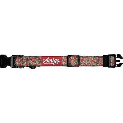 Amigo Provisions Amigo Provisions Performance Nylon Dog Collar, Alabama Camo, Medium/Large: 14 to 18-in neck, 1-in wide