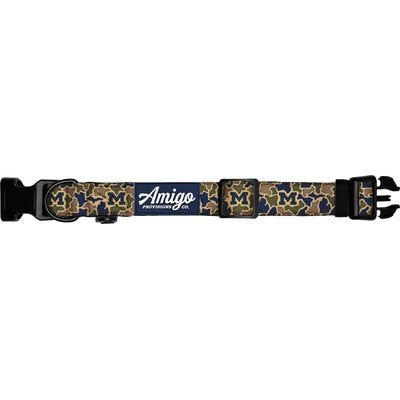 Amigo Provisions Amigo Provisions Wolverine Performance Nylon Dog Collar, Michigan Camo, X-Large/XX-Large: 18 to 28-in neck, 1.25-in wide