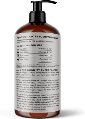 Show full view: Wonder Paws Glucosamine Liquid Joint Supplement for Dogs, 16-fl oz bottle slide 9 of 11