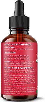 Show full view: Wonder Paws Cranberry Relief Kidney Support Supplement for Dogs, 2-oz bottle slide 9 of 10