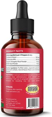 Show full view: Wonder Paws Cranberry Relief Kidney Support Supplement for Dogs, 2-oz bottle slide 3 of 10