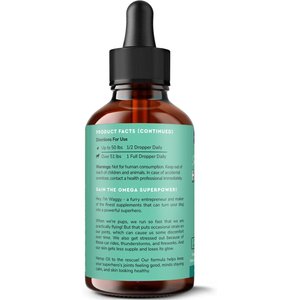 Wonder Paws Hemp Oil with Wild Salmon Oil, Calming Hemp Supplement for Dogs, 2-fl oz bottle
