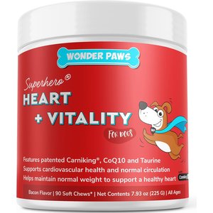 Wonder Paws Cardio Support Soft Chews Supplement for Dogs, 90 count