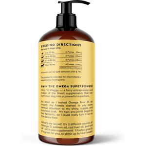 Wonder Paws Fish Oil Skin, Joint, Immune & Heart Health Liquid Supplement for Dogs, 16-fl oz bottle