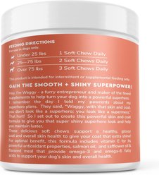 Wonder Paws Skin & Coat Soft Chews Supplement for Dogs, 70 count slide 2 of 8