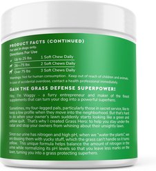 Wonder Paws Grass Hero Burn Spot Treatment & Urinary Health Soft Chews Supplement for Dogs, 60 count slide 2 of 8