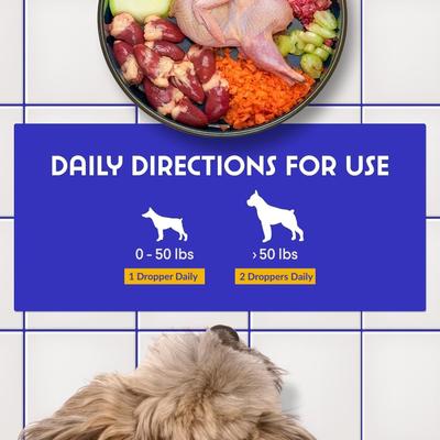 Show full view: Wonder Paws Superhero Milk Thistle Liver & Kidney Health Liquid Supplement for Dogs, 2-fl oz bottle slide 7 of 10