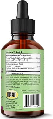Show full view: Wonder Paws Superhero Milk Thistle Liver & Kidney Health Liquid Supplement for Dogs, 2-fl oz bottle slide 3 of 10