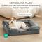 Show in main carousel: Bedsure Orthopedic Bolster Dog Sofa Bed with Removable Cover, Dark Grey, Medium slide 4 of 10