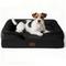 Show in main carousel: Bedsure Orthopedic Bolster Dog Sofa Bed with Removable Cover, Dark Black, Medium slide 1 of 11