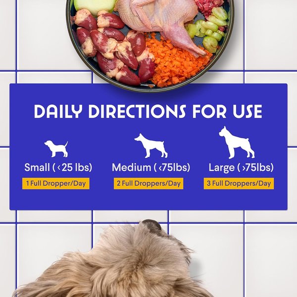 Show full view: Wonder Paws Melatonin & L-Theanine Bacon Flavored Liquid Calming Supplement for Dogs, 2-fl oz bottle slide 7 of 10