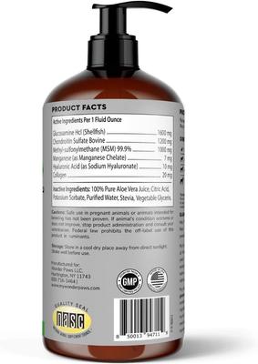 Show full view: Wonder Paws Glucosamine Liquid Joint Supplement for Dogs, 16-fl oz bottle slide 3 of 11