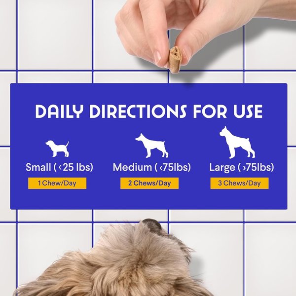 Show full view: Wonder Paws Grass Hero Burn Spot Treatment & Urinary Health Soft Chews Supplement for Dogs, 60 count slide 6 of 9