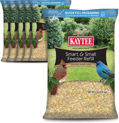 Kaytee Smart & Small Feeder Refill Seed Blends Wildbird Food, 2-lb bag, 6 count