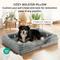 Show in main carousel: Bedsure Orthopedic Bolster Dog Sofa Bed with Removable Cover, Grey, X-Large slide 4 of 12