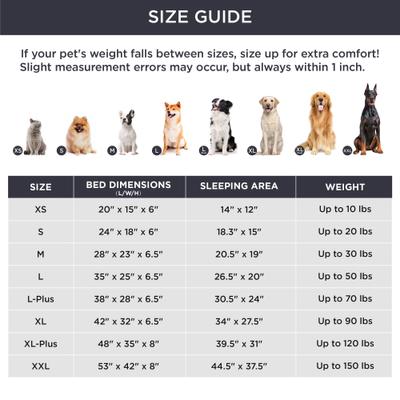 Show full view: Bedsure Orthopedic Bolster Dog Sofa Bed with Removable Cover, Dark Black, Medium slide 6 of 11