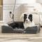 Show in main carousel: Bedsure Orthopedic Bolster Dog Sofa Bed with Removable Cover, Dark Grey, X-Large slide 4 of 10