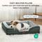 Show in main carousel: Bedsure Orthopedic Bolster Dog Sofa Bed with Removable Cover, Dark Green, Medium slide 5 of 11