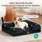Show in main carousel: Bedsure Orthopedic Bolster Dog Sofa Bed with Removable Cover, Dark Black, Medium slide 4 of 11