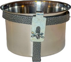 YML Bird Bowl with Clamp & Holder, Stainless Steel, 5-in slide 2 of 2