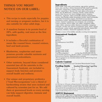 Show full view: Taste of the Wild High Prairie Puppy Formula Grain-Free Dry Dog Food, 14-lb bag slide 4 of 9