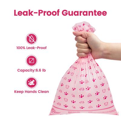 Show full view: Pawview Dog Poop Bags, Lavender Scented, Pink, 8 rolls /120 bags slide 8 of 10