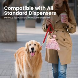 Pawview Dog Poop Bags, Lavender Scented, Pink, 8 rolls /120 bags slide 2 of 9
