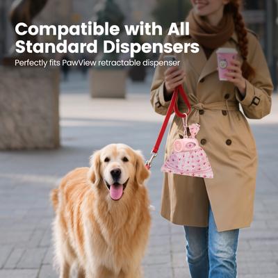 Show full view: Pawview Dog Poop Bags, Lavender Scented, Pink, 8 rolls /120 bags slide 9 of 10