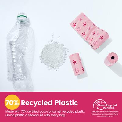 Show full view: Pawview Dog Poop Bags, Lavender Scented, Pink, 8 rolls /120 bags slide 5 of 10