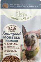 Badlands Ranch Superfood Complete Raw Coated Morsels Chicken Dry Dog Food, 20-lb bag