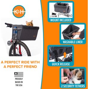 K&H Pet Products Travel Dog Bike Basket, Large