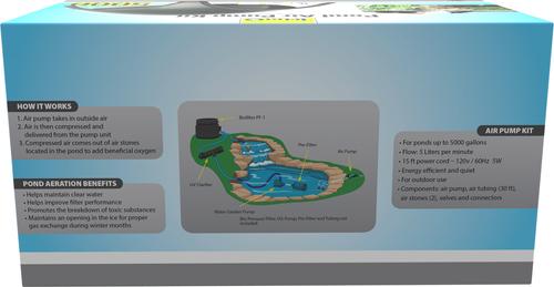 Show full view: Tetra Pond Air Pump Kit, 100-gal slide 2 of 5