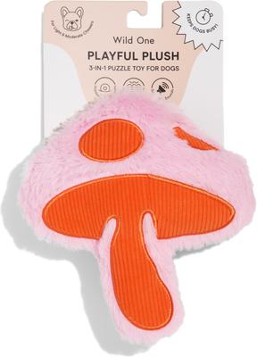 Show full view: Wild One Mushroom Plush Dog Toy slide 4 of 6
