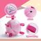 Show in main carousel: Nocciola Modern Princess Pink Soccer Interactive Durable Tug & Fetch Squeaky Ball Dog Toy, Neon Pink Striker, Medium: 6-in slide 2 of 7
