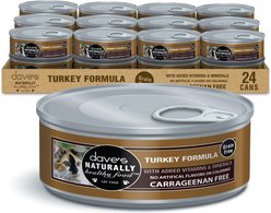Dave's Pet Food Naturally Healthy Grain-Free Turkey Dinner Pate Canned Wet Cat Food, 5.5-oz can, case of 24
