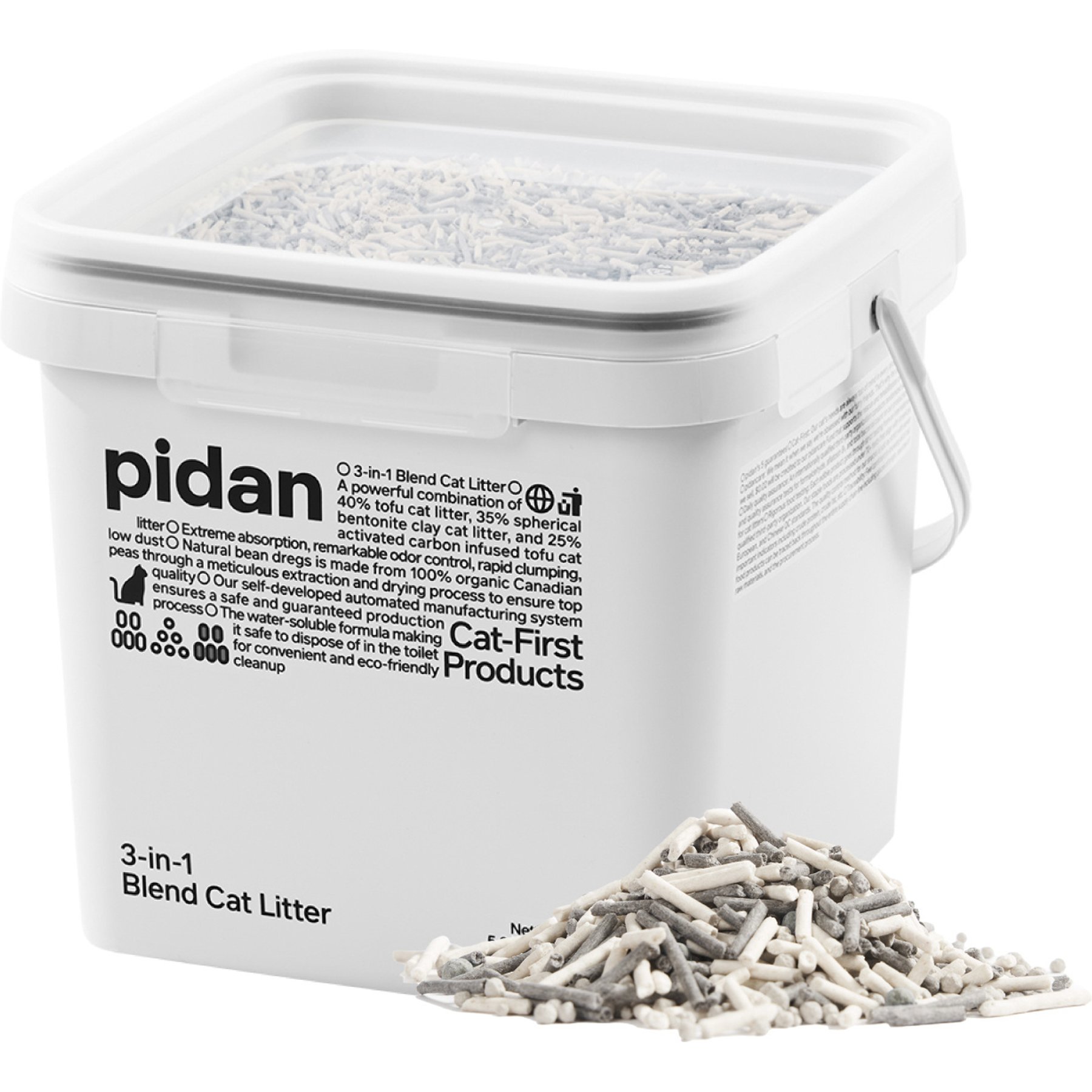 Pidan 3-in-1 Blend Cat Litter, 11.46-lb bucket