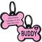 Show in main carousel: GoTags Personalized Silicone Bone Dog ID Tag, Large, Pink slide 1 of 9