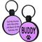 Show in main carousel: GoTags Personalized Silicone Round Dog & Cat ID Tag, Large, Purple slide 1 of 9