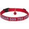 Show in main carousel: GoTags Nylon Personalized Breakaway Cat Collar with Bell, Red, 8 to 12-in neck, 1/2-in wide slide 1 of 9