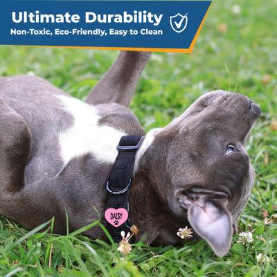 Show full view: GoTags Personalized Silicone Heart Dog & Cat ID Tag, Large, Gray slide 2 of 8