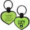 Show in main carousel: GoTags Personalized Silicone Heart Dog & Cat ID Tag, Large, Green slide 1 of 8