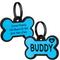 Show in main carousel: GoTags Personalized Silicone Bone Dog ID Tag, Large, Blue slide 1 of 8