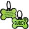 Show in main carousel: GoTags Personalized Silicone Bone Dog ID Tag, Large, Green slide 1 of 8