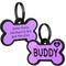 Show in main carousel: GoTags Personalized Silicone Bone Dog ID Tag, Large, Purple slide 1 of 8