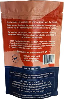 Show full view: Withers & Withers Plant-Based Formula, Vegan Roast Chicken with Organic Turmeric Dog Chews, 6-oz bag, 120 count slide 3 of 10