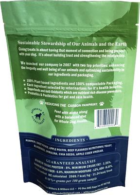 Show full view: Withers & Withers Plant-Based Formula, Vegan Roast Beef with Organic Parsley Dog Chews, 6-oz bag, 120 count slide 3 of 10