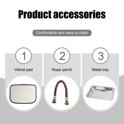 Show full view: Halinfer Clear Space Capsule Bubble Window Conure Backpack Carrier with Standing Perch & Metal Tray, 3-lb bag, Green slide 3 of 7