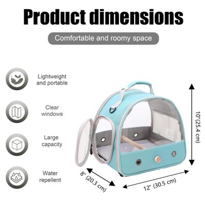 Show full view: Halinfer Portable Bird Travel Carrier Cage, 1-lb bag, Green slide 2 of 7