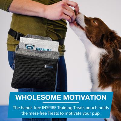 Show full view: Blue-9 Happy Dog Starter Bundle includes KLIMB Training Platform, Traction Mat, Inspire Training Treat Pouch & Training Treats, Black slide 7 of 8